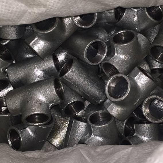 Galvanized Malleable Iron Pipe Fittings Tee BS/NPT thread