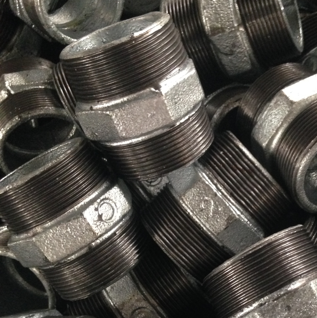 Galvanized Malleable Iron Pipe Fittings Hexagon Nipple