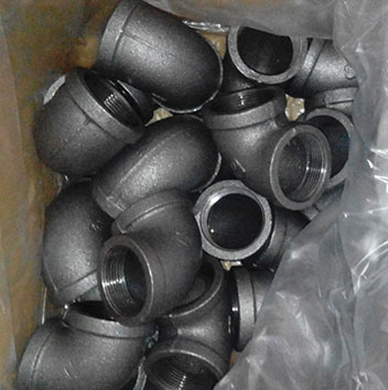 Black Banded Malleable Iron Elbow NPT thread